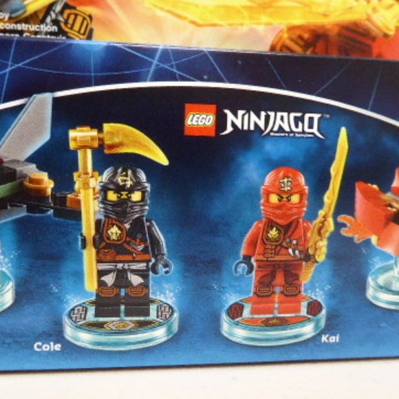 Lego NINJAGO Dimensions team pack 71207 cole kai boulder bomber blade bike NWT - Picture 2 of 4